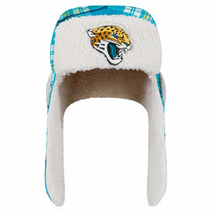 Sideline Plaid Sherpa Trapper Hat - Jacksonville Jaguars