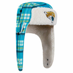 Sideline Plaid Sherpa Trapper Hat - Jacksonville Jaguars