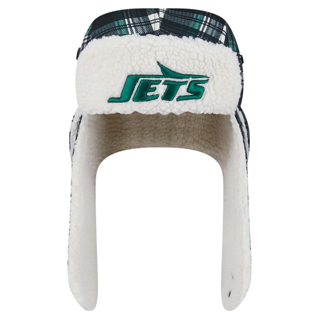 Sideline Plaid Sherpa Trapper Hat - New York Jets