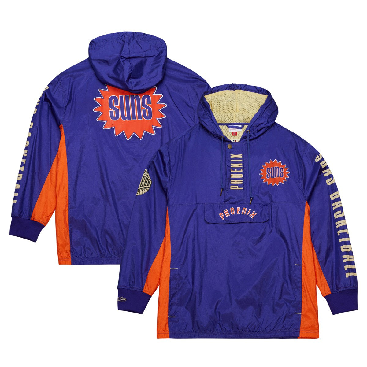NBA Phoenix Suns Team OG 2.0 Vintage Logo Anorak Windbreaker Quarter-Zip Jacket