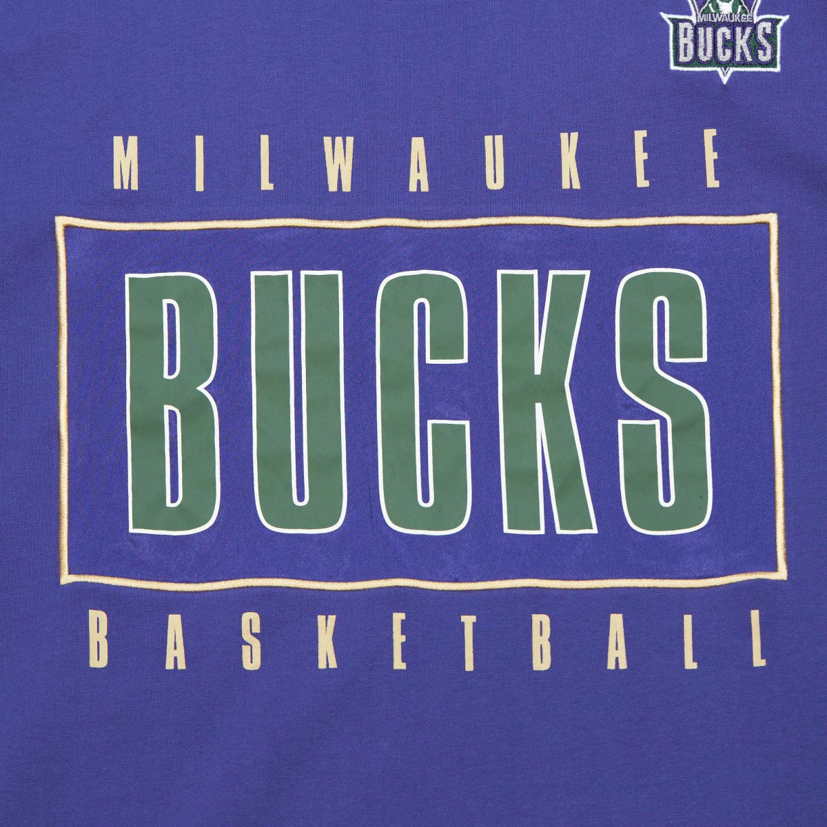 NBA Milwaukee Bucks Hardwood Classics Team OG 2.0 Premium Vintage Logo T-Shirt