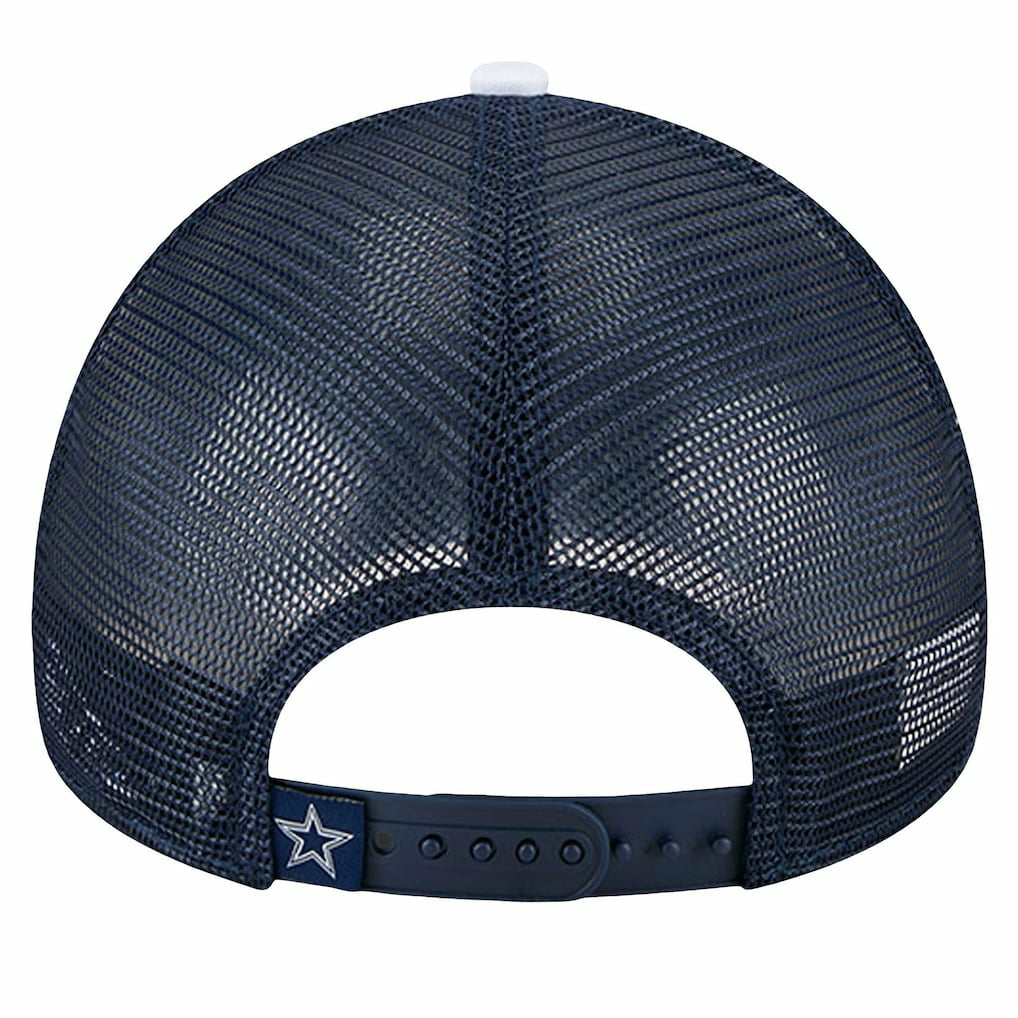 Sport Night Color Block 9FORTY A-Frame Trucker Adjustable Hat - Dallas Cowboys
