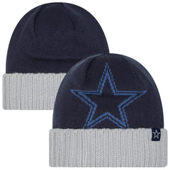 Oversize Cuffed Knit Hat - Dallas Cowboys