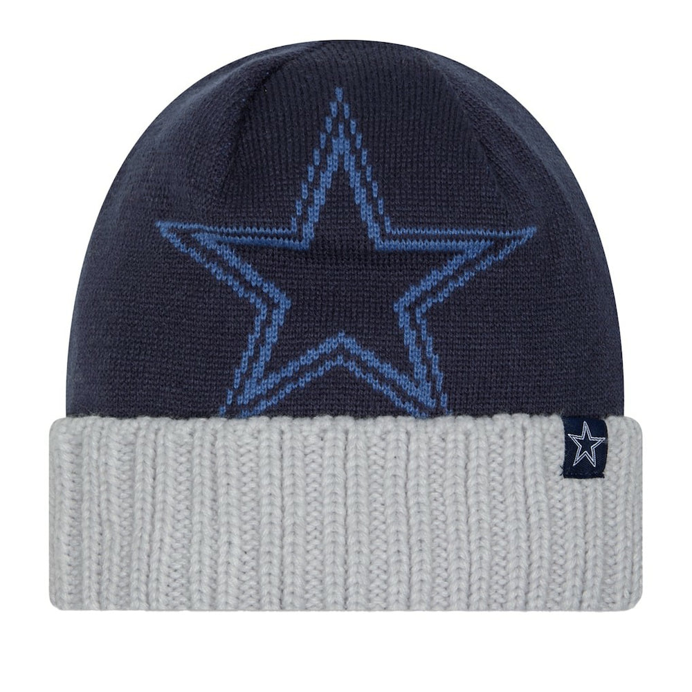 Oversize Cuffed Knit Hat - Dallas Cowboys