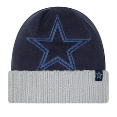 Oversize Cuffed Knit Hat - Dallas Cowboys
