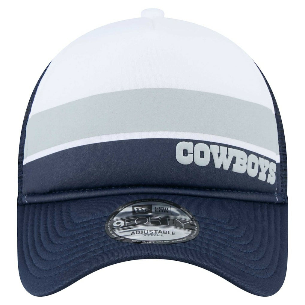 Preschool Sport Night Color Block 9FORTY A-Frame Trucker Adjustable Hat - Dallas Cowboys