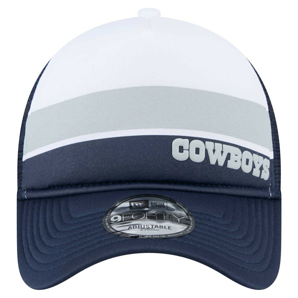Preschool Sport Night Color Block 9FORTY A-Frame Trucker Adjustable Hat - Dallas Cowboys