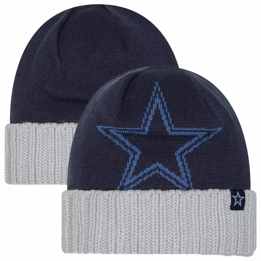 Youth Oversize Cuffed Knit Hat - Dallas Cowboys