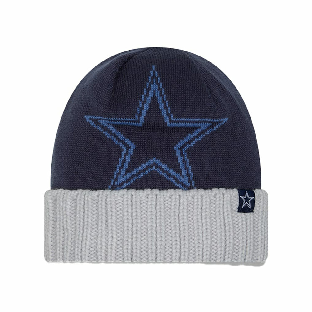Youth Oversize Cuffed Knit Hat - Dallas Cowboys