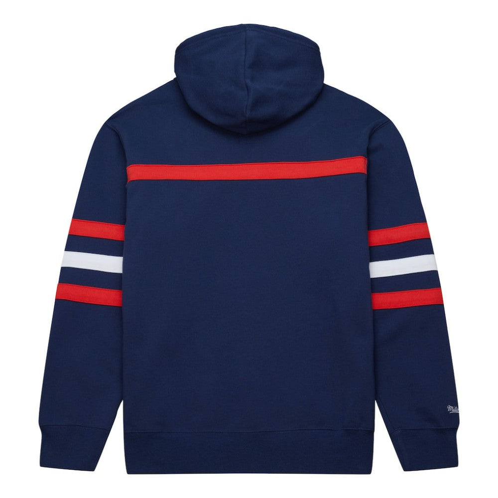 NHL Navy Florida Panthers Mitchell & Ness Head Coach Pullover Hoodie