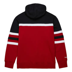NHL Red/Black Detroit Red Wings Mitchell & Ness Head Coach Pullover Hoodie