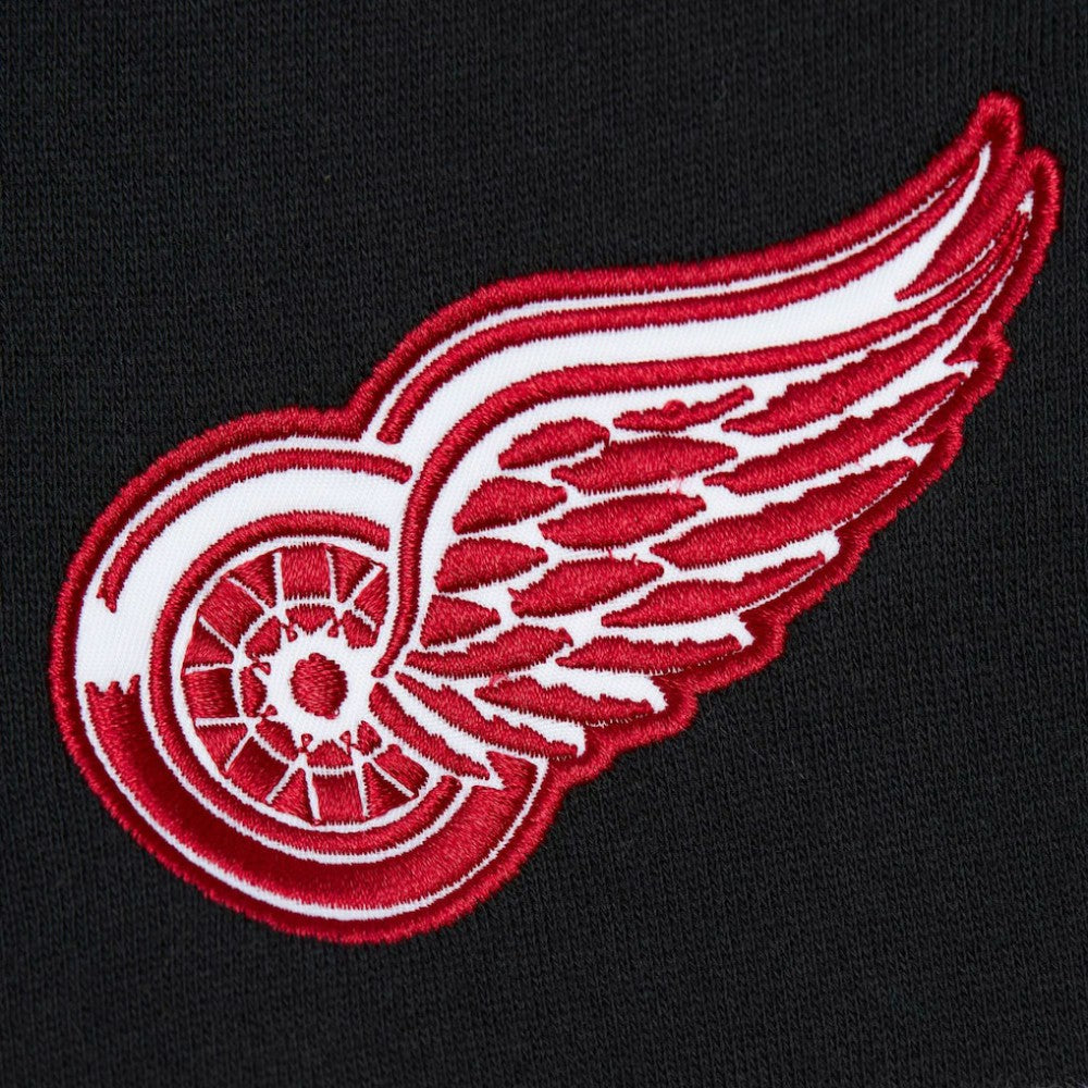 NHL Red/Black Detroit Red Wings Mitchell & Ness Head Coach Pullover Hoodie