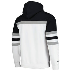 NHL White/Black Los Angeles Kings Mitchell & Ness Head Coach Pullover Hoodie