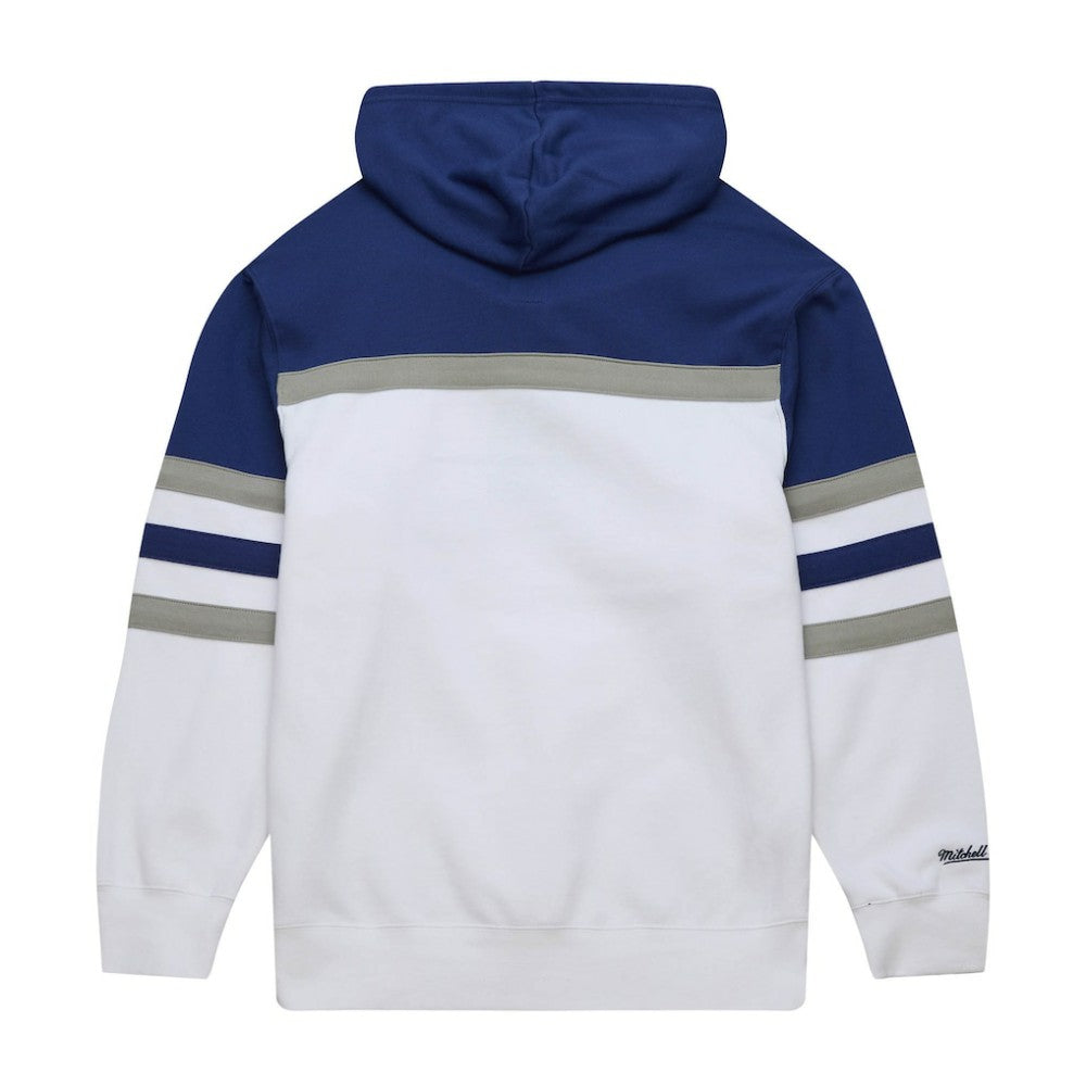 NHL White/Blue Tampa Bay Lightning Mitchell & Ness Head Coach Pullover Hoodie