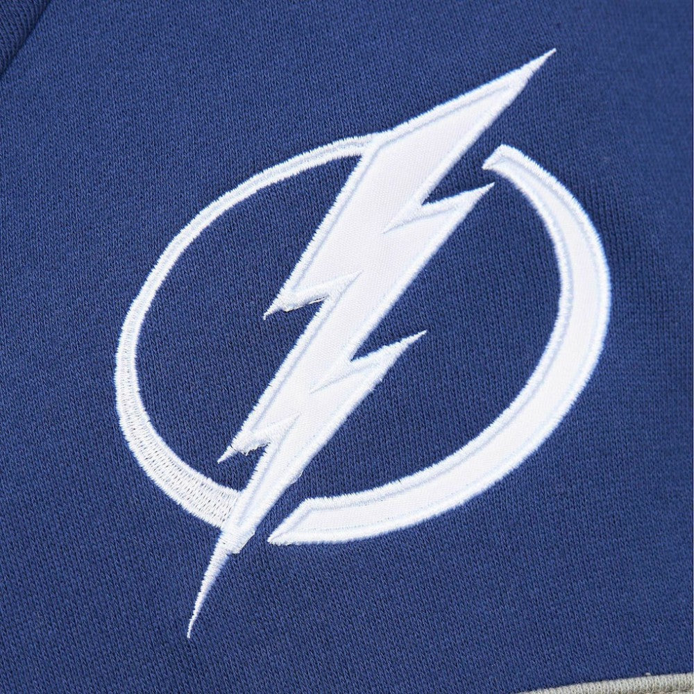 NHL White/Blue Tampa Bay Lightning Mitchell & Ness Head Coach Pullover Hoodie