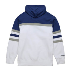 NHL White/Blue Toronto Maple Leafs Mitchell & Ness Head Coach Pullover Hoodie