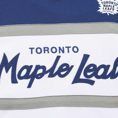 NHL White/Blue Toronto Maple Leafs Mitchell & Ness Head Coach Pullover Hoodie