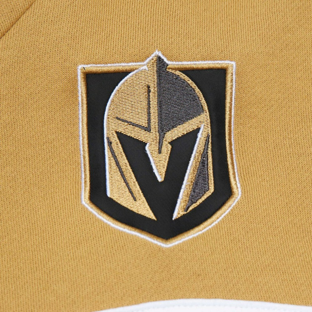 NHL Black/Gold Vegas Golden Knights Mitchell & Ness Head Coach Pullover Hoodie