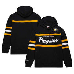 NHL Black Pittsburgh Penguins Mitchell & Ness Head Coach Pullover Hoodie