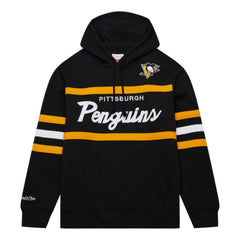 NHL Black Pittsburgh Penguins Mitchell & Ness Head Coach Pullover Hoodie