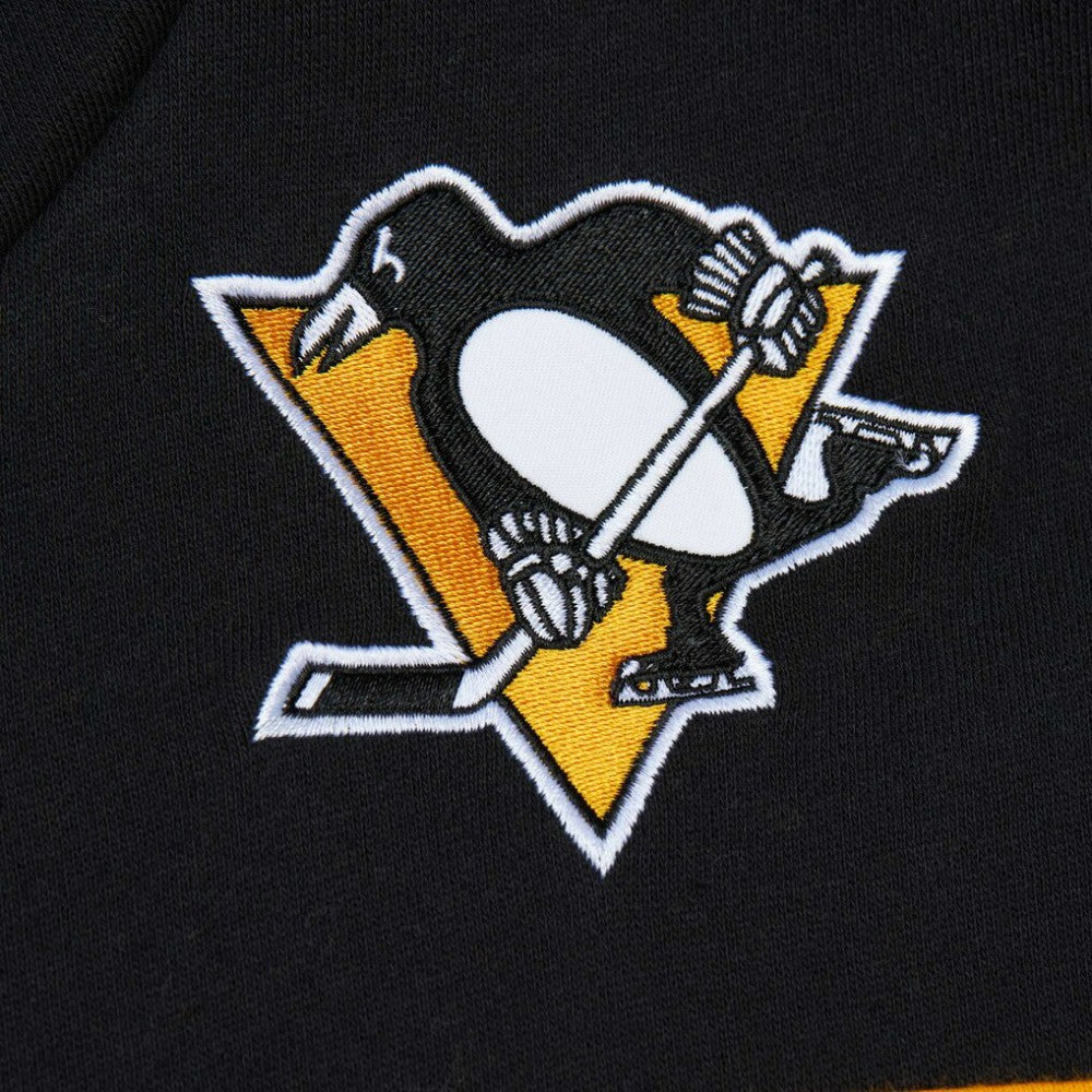 NHL Black Pittsburgh Penguins Mitchell & Ness Head Coach Pullover Hoodie