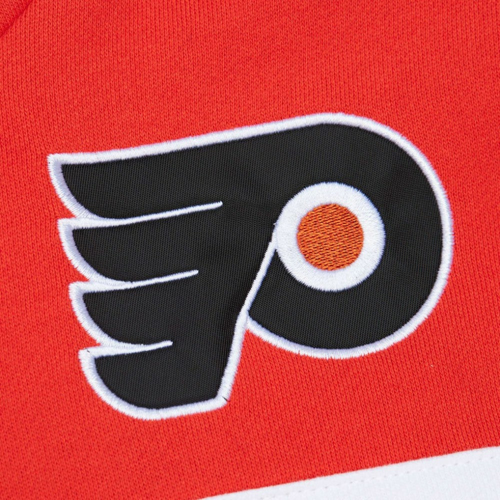 NHL Black/Orange Philadelphia Flyers Mitchell & Ness Head Coach Pullover Hoodie