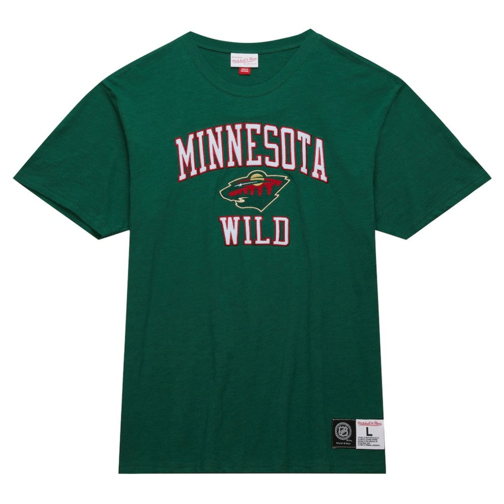 NHL Green Minnesota Wild Mitchell & Ness Legendary Slub T-Shirt