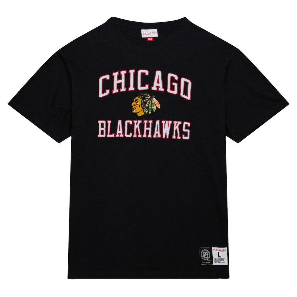 NHL Black Chicago Blackhawks Mitchell & Ness Legendary Slub T-Shirt