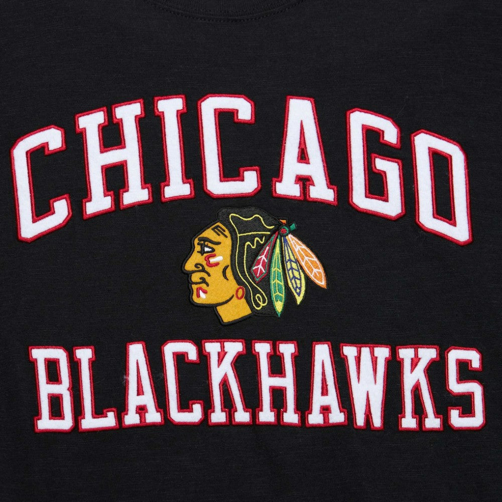 NHL Black Chicago Blackhawks Mitchell & Ness Legendary Slub T-Shirt