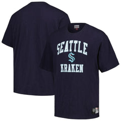 NHL Deep Sea Blue Seattle Kraken Mitchell & Ness Legendary Slub T-Shirt