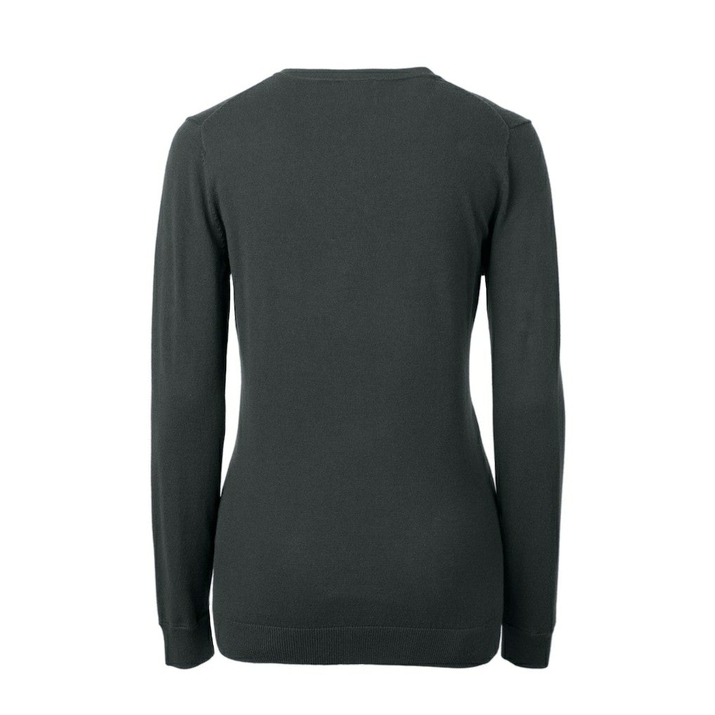 Cutter & Buck Women's Throwback Logo Lakemont Tri-Blend V-Neck Pullover Sweater - Atlanta Falcons