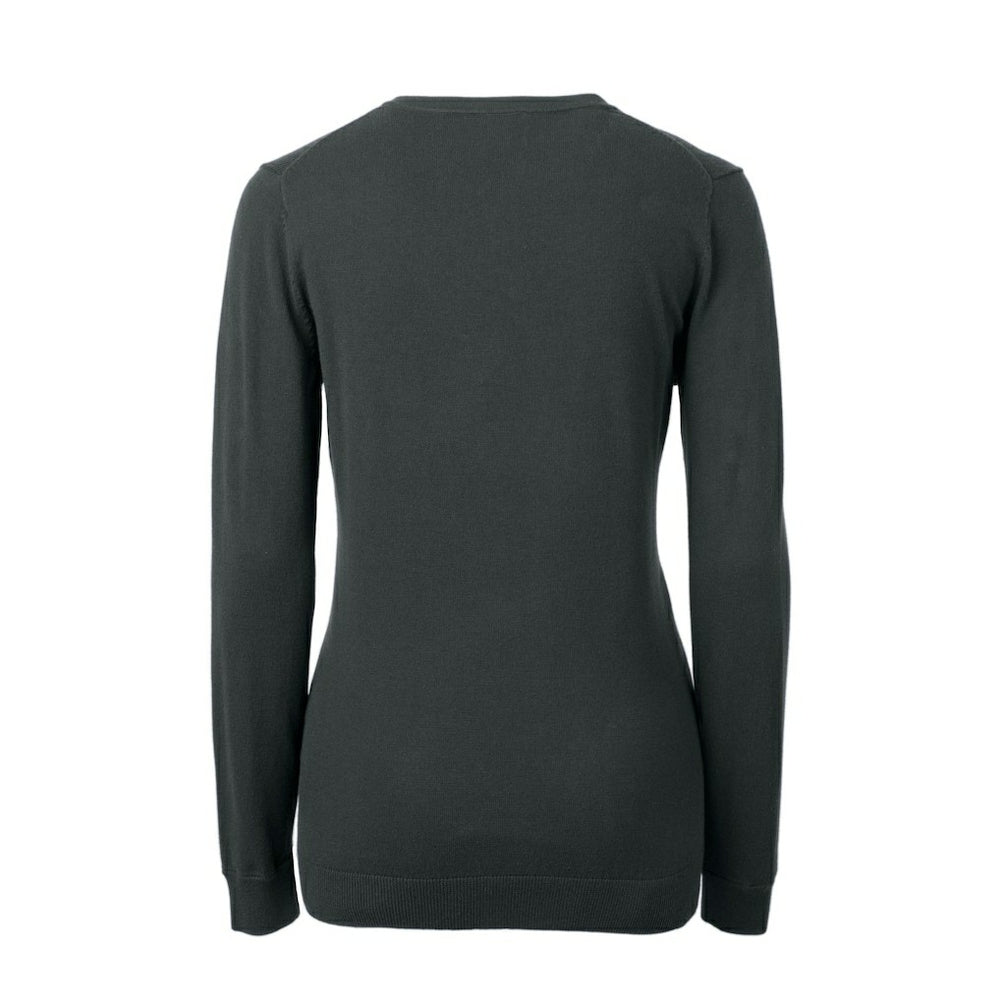 Cutter & Buck Women's Throwback Logo Lakemont Tri-Blend V-Neck Pullover Sweater - Atlanta Falcons