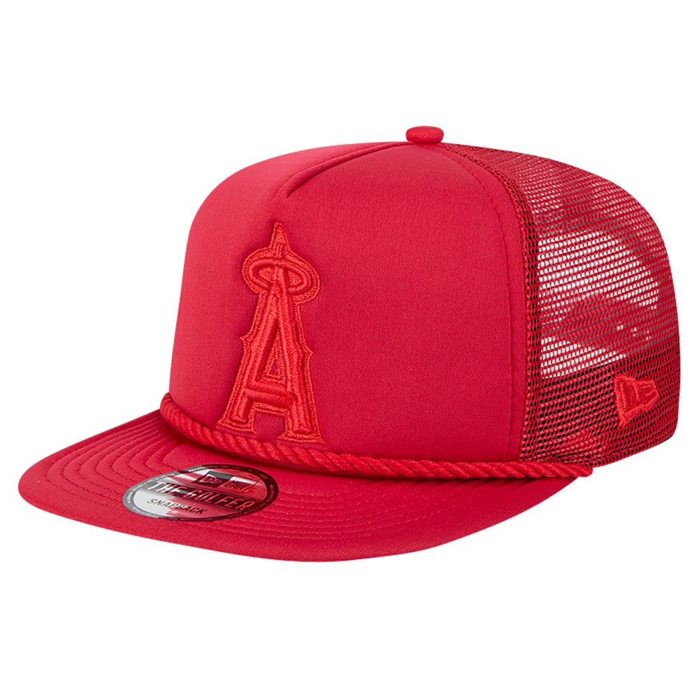 MLB Los Angeles Angels New Era Tone Foam Meshback Golfer Snapback Hat