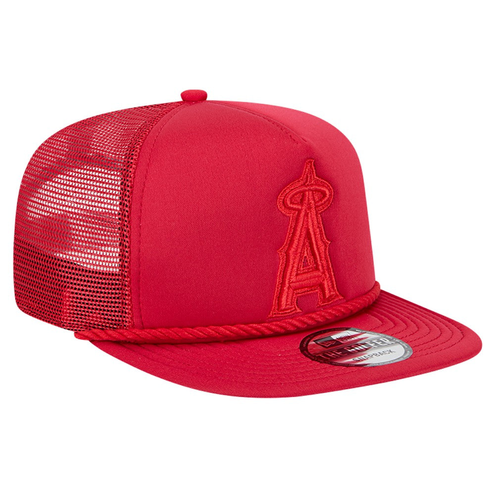 MLB Los Angeles Angels New Era Tone Foam Meshback Golfer Snapback Hat