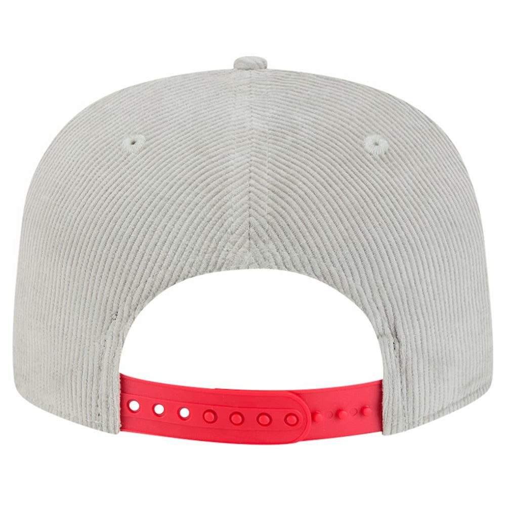 MLB New Era Chicago Cubs Gray Corduroy Golfer Snapback Hat