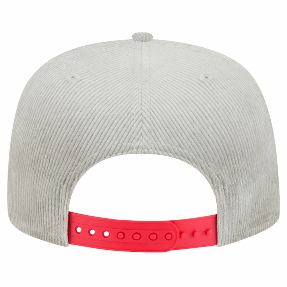 MLB New Era Atlanta Braves Gray Corduroy Golfer Snapback Hat