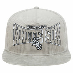 MLB New Era Chicago White Sox Gray Corduroy Golfer Snapback Hat