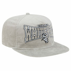 MLB New Era Chicago White Sox Gray Corduroy Golfer Snapback Hat