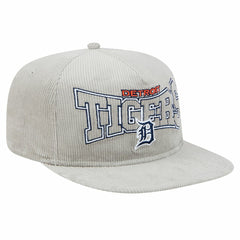 MLB New Era Detroit Tigers Gray Corduroy Golfer Snapback Hat
