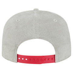 MLB New Era Los Angeles Angels Gray Corduroy Golfer Snapback Hat