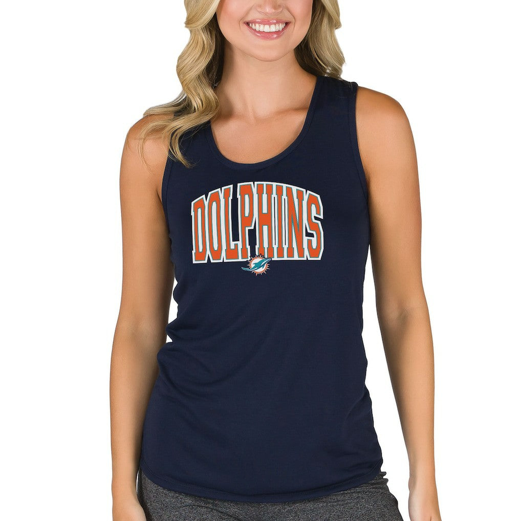 Concepts Sport Women's Marathon Racer Back Tank Top - Miami Dolphins