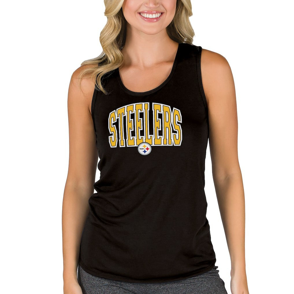 Concepts Sport Women's Marathon Racer Back Tank Top - Pittsburgh Steelers