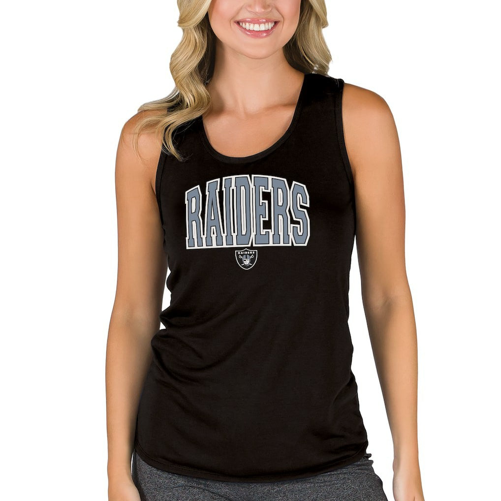 Concepts Sport Women's Marathon Racer Back Tank Top - Las Vegas Raiders