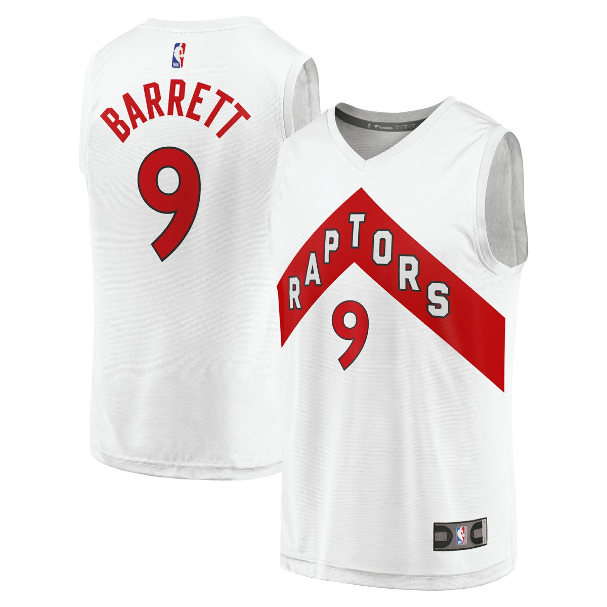 NBA RJ Barrett Toronto Raptors Fast Break Player Jersey