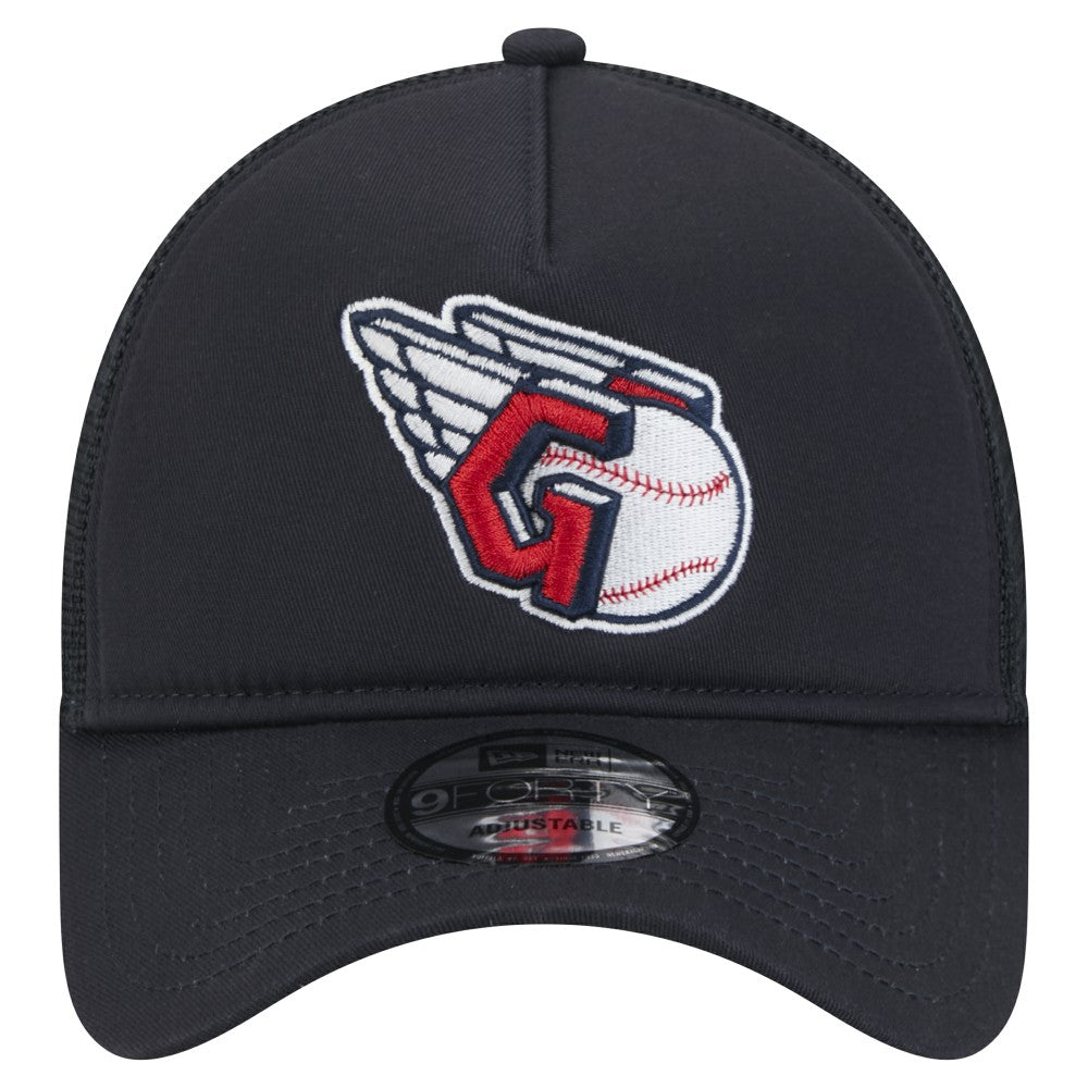 MLB Cleveland Guardians New Era 9FORTY A-Frame Trucker Adjustable Hat