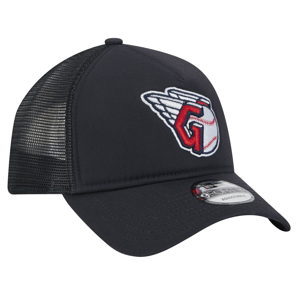MLB Cleveland Guardians New Era 9FORTY A-Frame Trucker Adjustable Hat