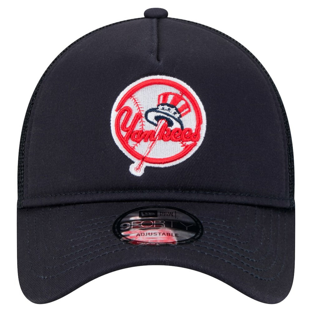 MLB New York Yankees New Era 9FORTY A-Frame Trucker Adjustable Hat