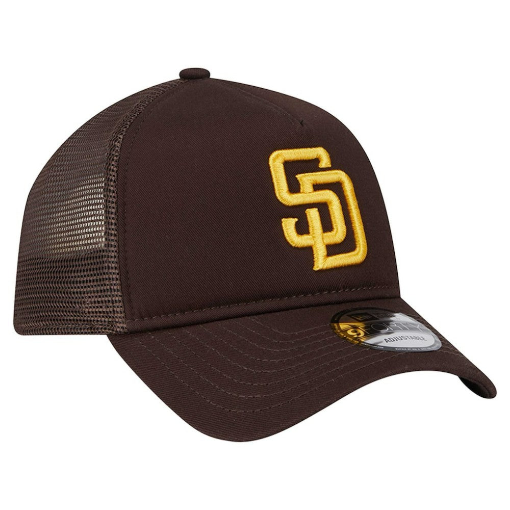 MLB San Diego Padres New Era 9FORTY A-Frame Trucker Adjustable Hat