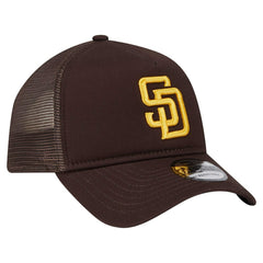MLB San Diego Padres New Era 9FORTY A-Frame Trucker Adjustable Hat