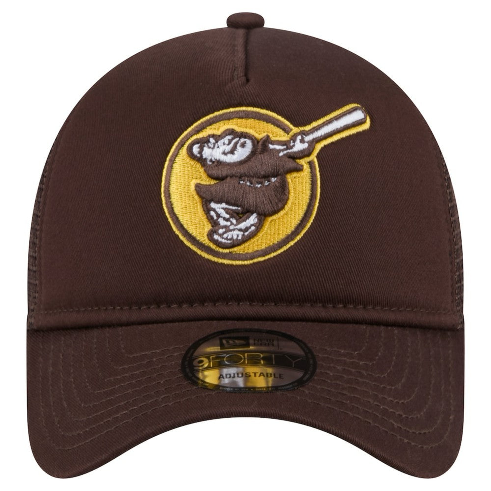 MLB San Diego Padres New Era 9FORTY A-Frame Trucker Adjustable Hat